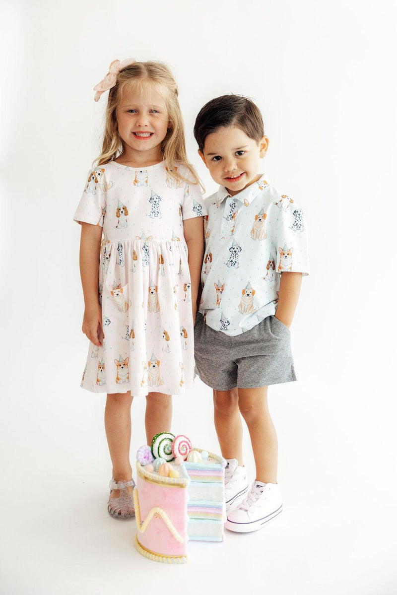 Party Pups S/S Pocket Twirl Dress - 4