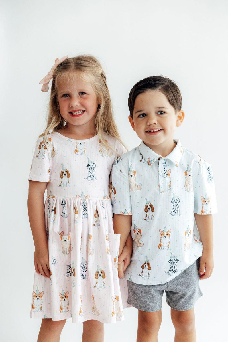 Party Pups S/S Pocket Twirl Dress - 2