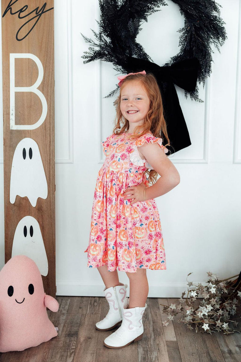 Spooktacular Flutter Sleeve Twirl Dress - 2