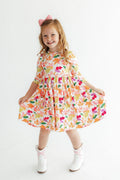Falling Leaves 3/4 Sleeve Pocket Twirl Dress - 1