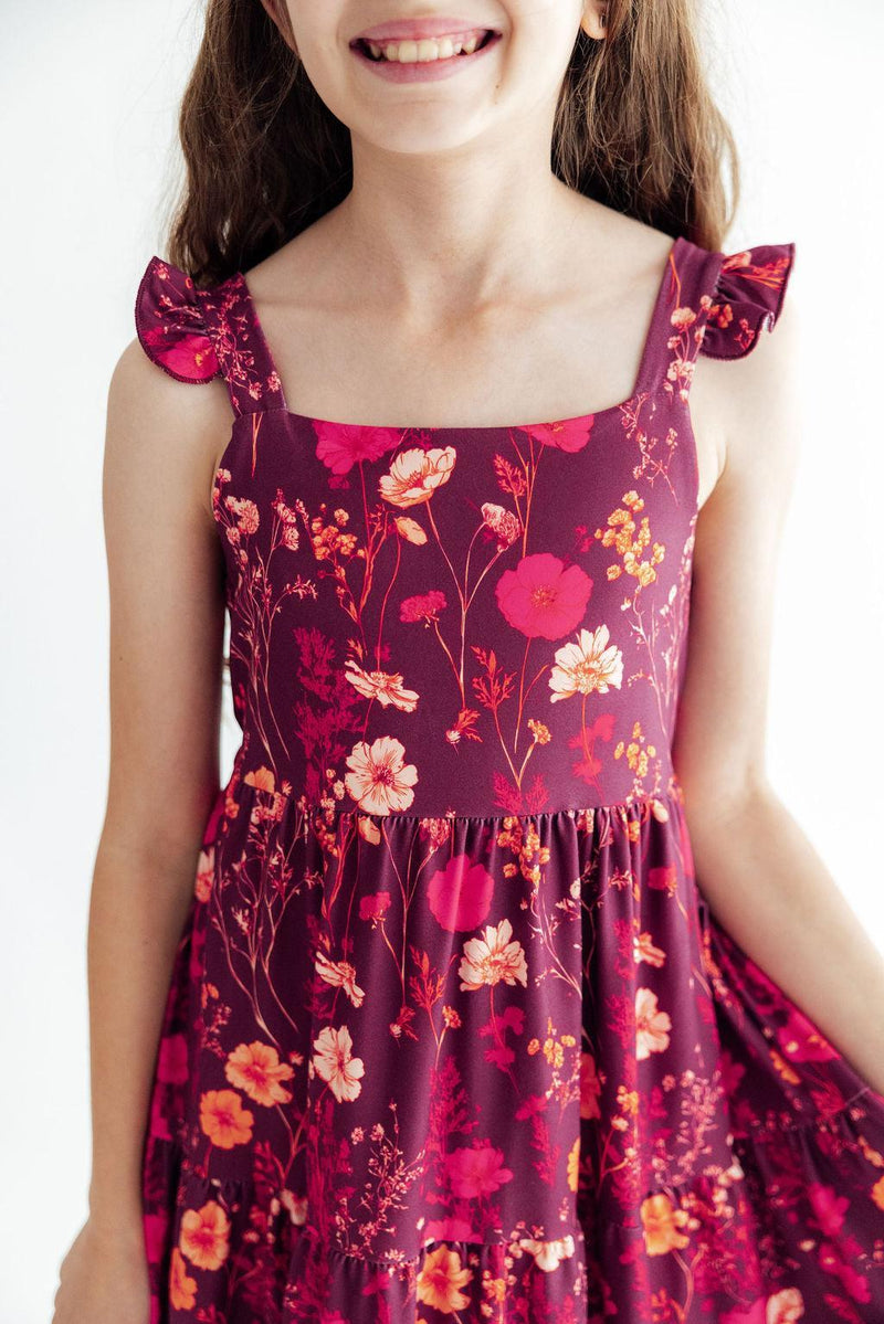 Retro Wildflower Ruffle Maxi Dress - 2