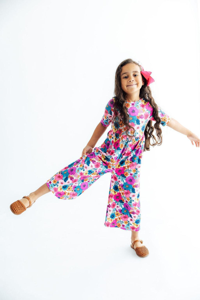 Retro Bloom Wide Leg Jumpsuit - 3