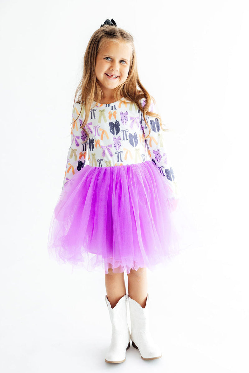 Tied with a Boo L/S Tutu Dress - 5