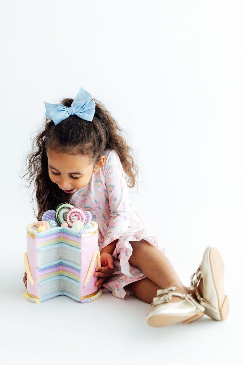 Party Time L/S Ruffle Hem Twirl Dress - 2