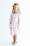 Christmas Magic L/S Pocket Twirl Dress - 3