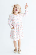 Christmas Magic L/S Pocket Twirl Dress - 4