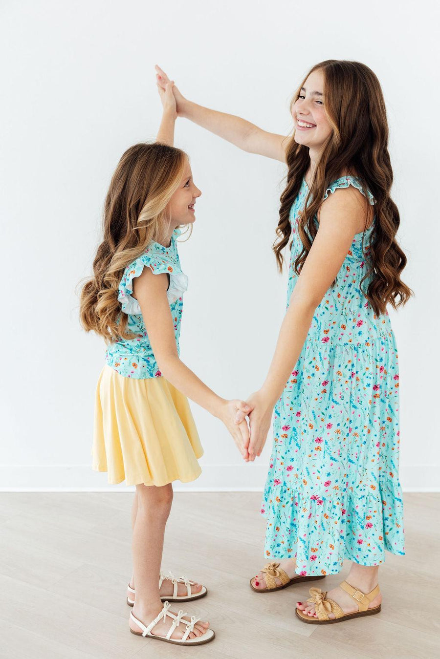 Girls Maxi Dress with Back Cutout & Ruffle – Summer Dress