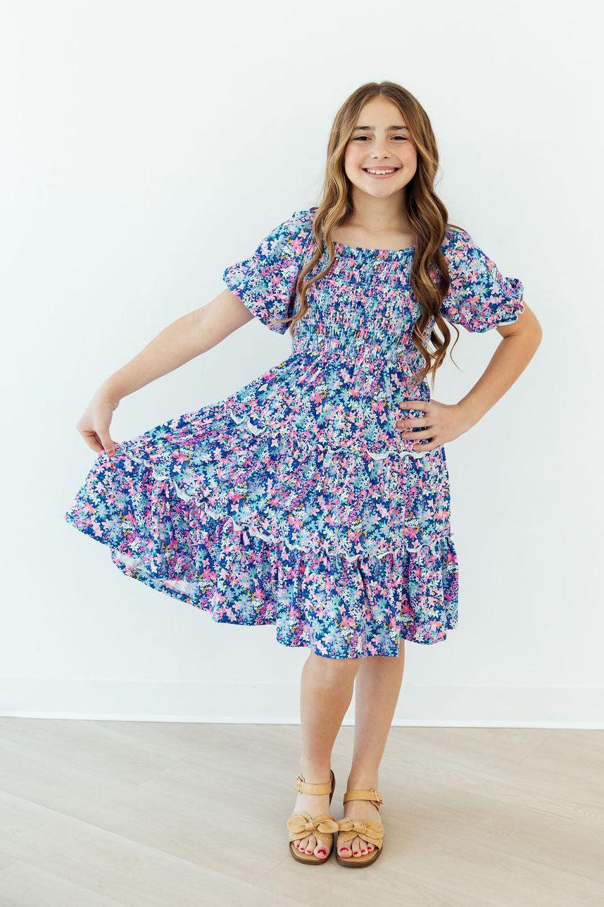 Pretty Darling Smocked Ruffle Dress