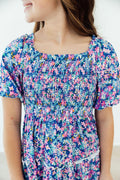 Pretty Darling Smocked Ruffle Dress - 11