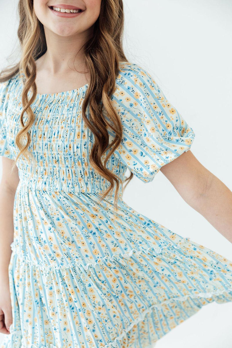Buttercup Blooms Smocked Ruffle Dress - 8