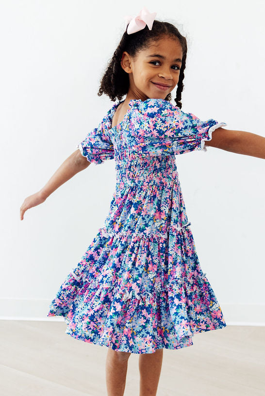 Pretty Darling Smocked Ruffle Dress