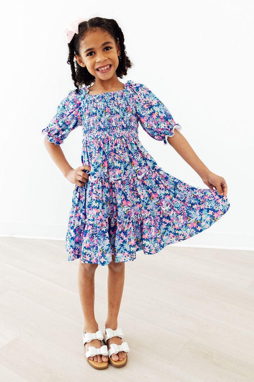 Pretty Darling Smocked Ruffle Dress