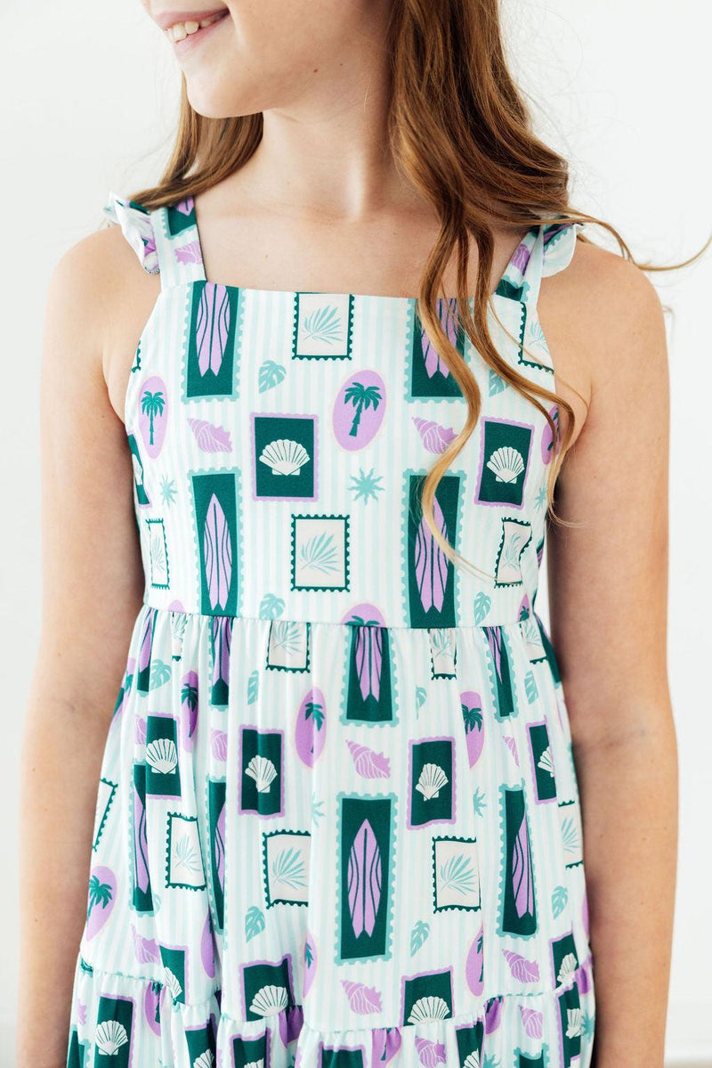 Surfer Girl Ruffle Maxi Dress - 2