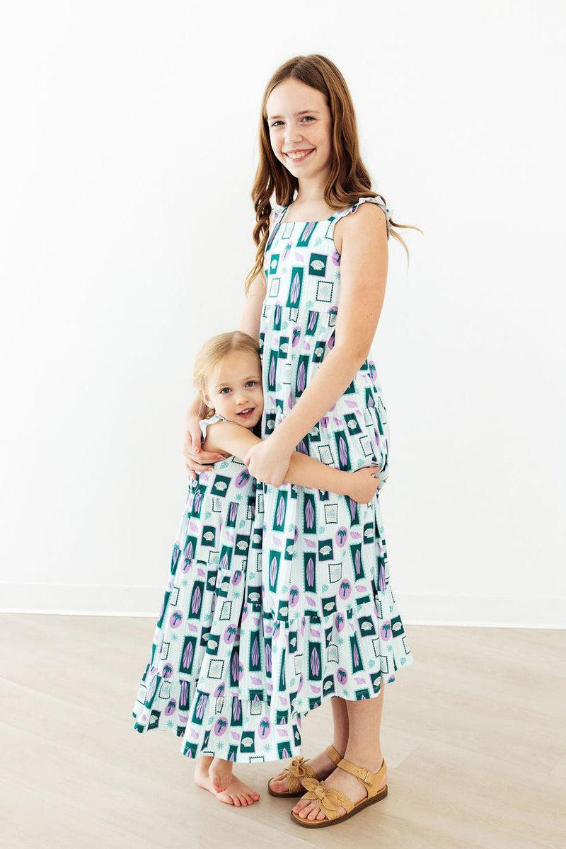 Surfer Girl Ruffle Maxi Dress - 5