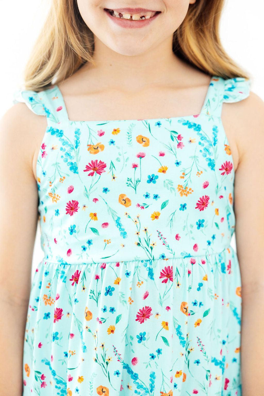 Girls Maxi Dress with Back Cutout & Ruffle – Summer Dress