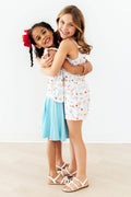 Red, White, & Sweet Strappy Play Romper - 4