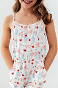 Red, White, & Sweet Strappy Play Romper - 3