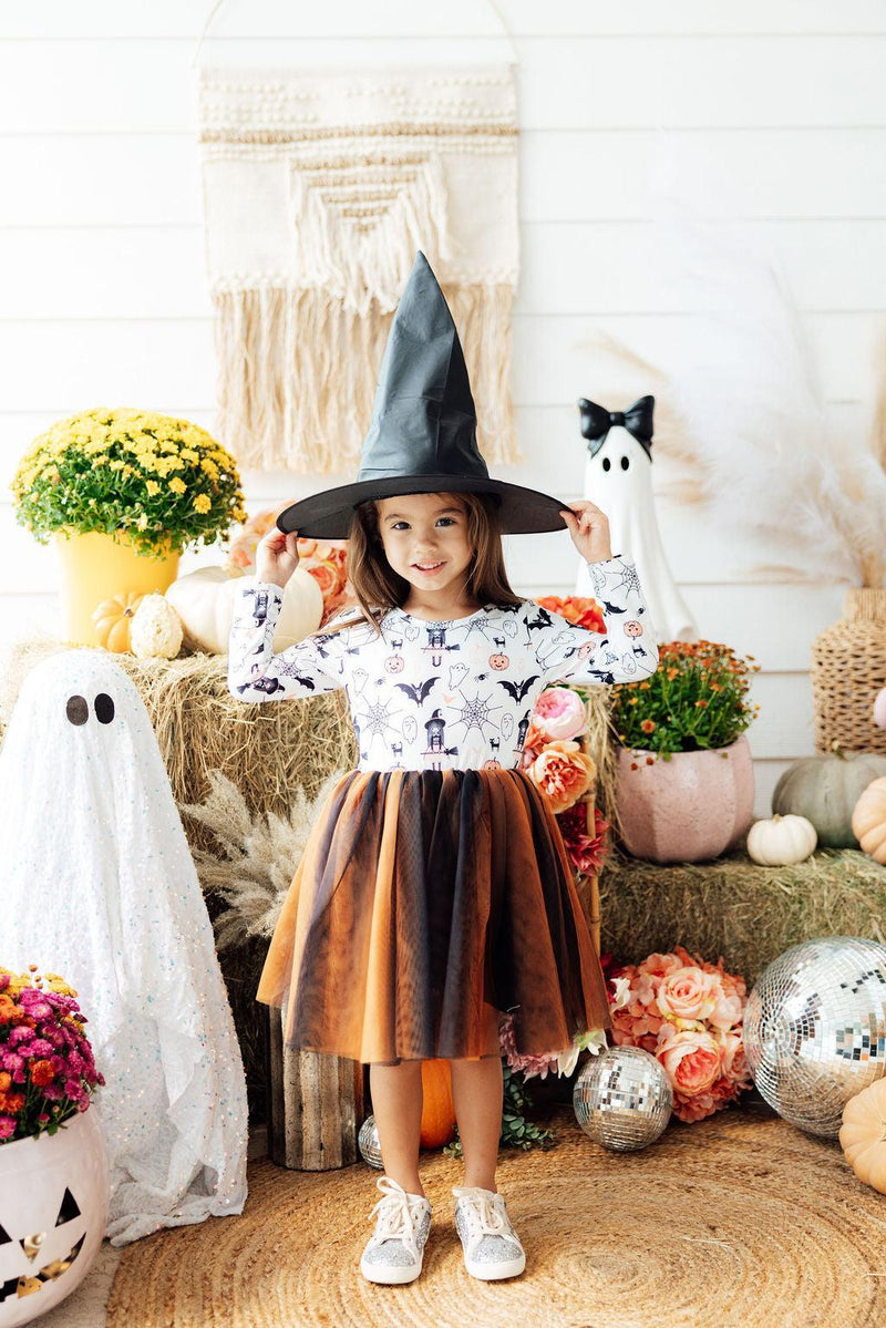 Boo-tiful Halloween L/S Tutu Dress - 1