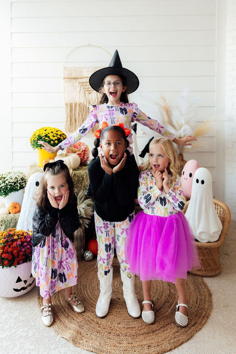 Tied with a Boo L/S Tutu Dress - 6