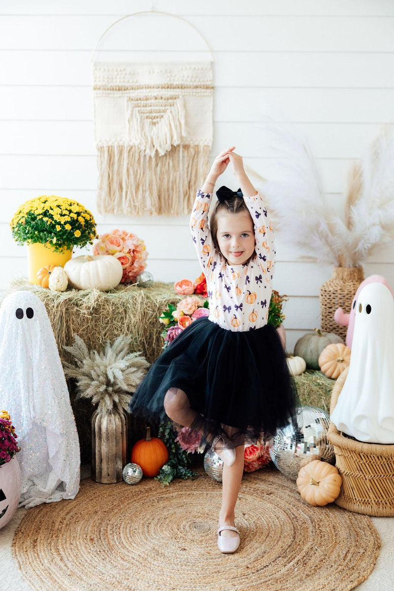 Pretty in Pumpkin L/S Tutu Dress - 5