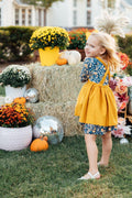 Mustard Faux Suede Pinafore - 8
