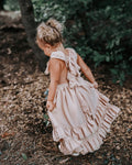 Nellie Ruffle Maxi Dress - Champagne - 15