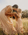 Nellie Ruffle Maxi Dress - Champagne - 1