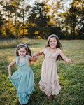 Nellie Ruffle Maxi Dress - Champagne - 19
