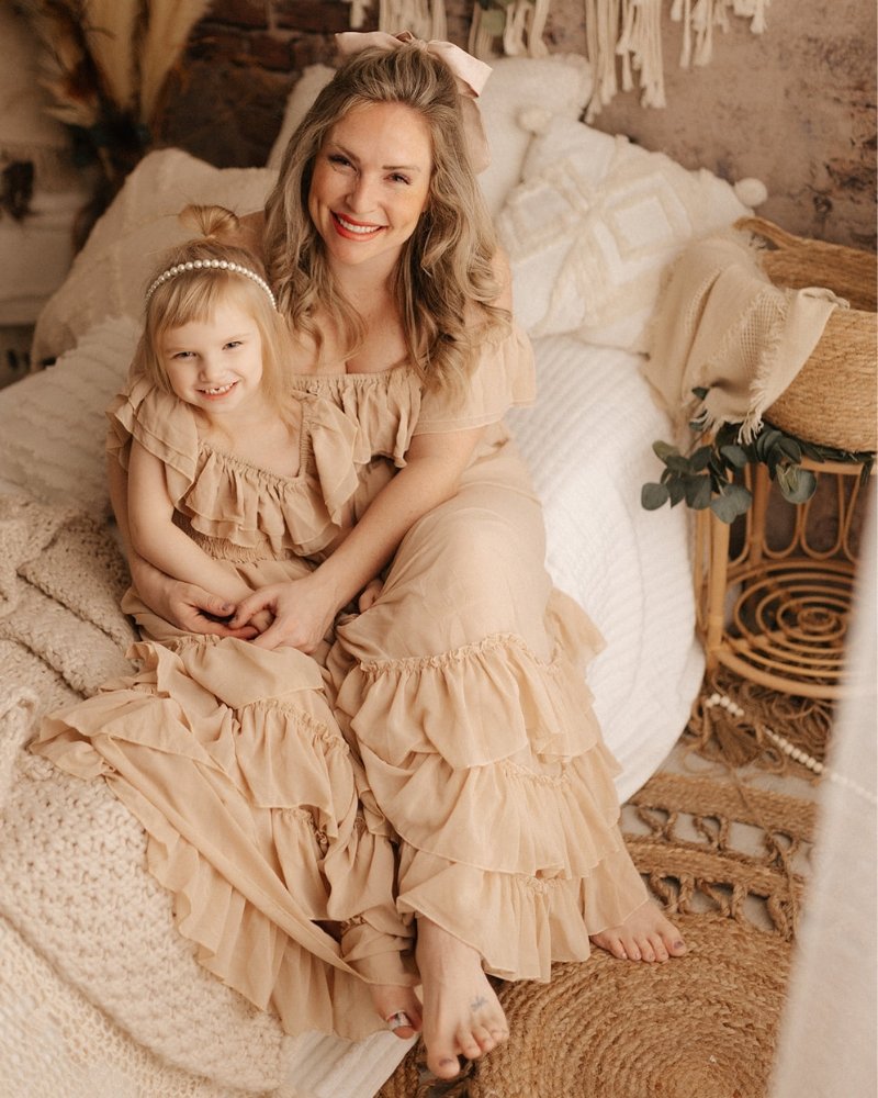 Nellie Ruffle Maxi Dress - Champagne - 9