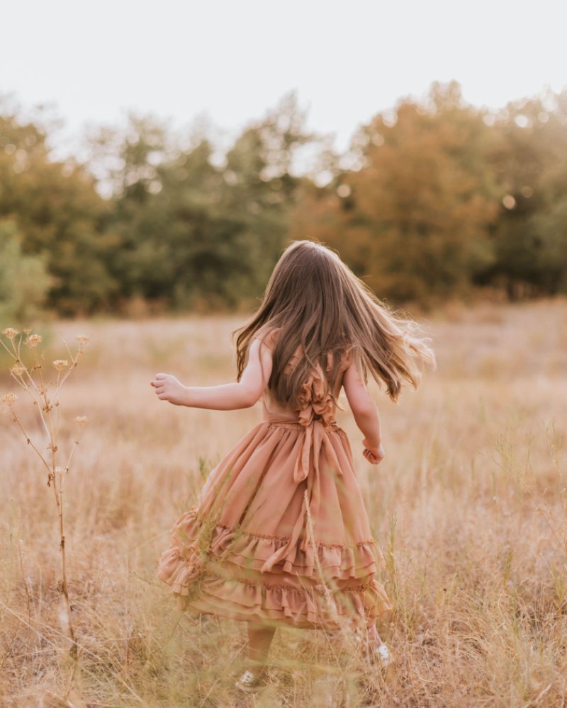 Nellie Ruffle Maxi Dress - Mocha - 5