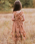 Nellie Ruffle Maxi Dress - Mocha - 4