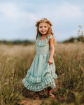 Nellie Ruffle Maxi Dress - Sage - 8