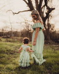 Nellie Ruffle Maxi Dress - Sage - 1