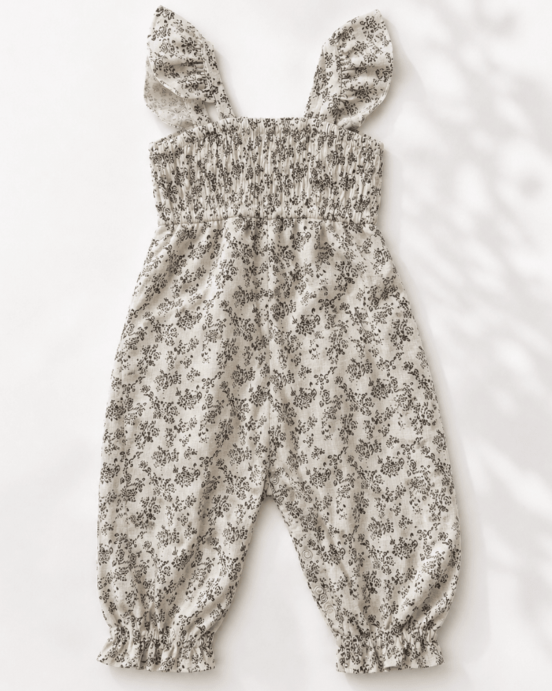 Paisley Smocked Jumpsuit - Antique Rosette - 1