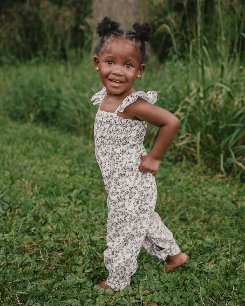 Paisley Smocked Jumpsuit - Antique Rosette - 3