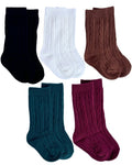 Pepper Knee-High Cable Knit Socks - 8