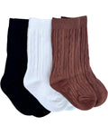 Pepper Knee-High Cable Knit Socks - 2
