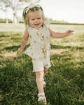 Posie Tie Front Two-Piece Set - Buttercup Bloom - 2