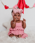 Presley Ruffle Tank Two-Piece Set - Pink - 4