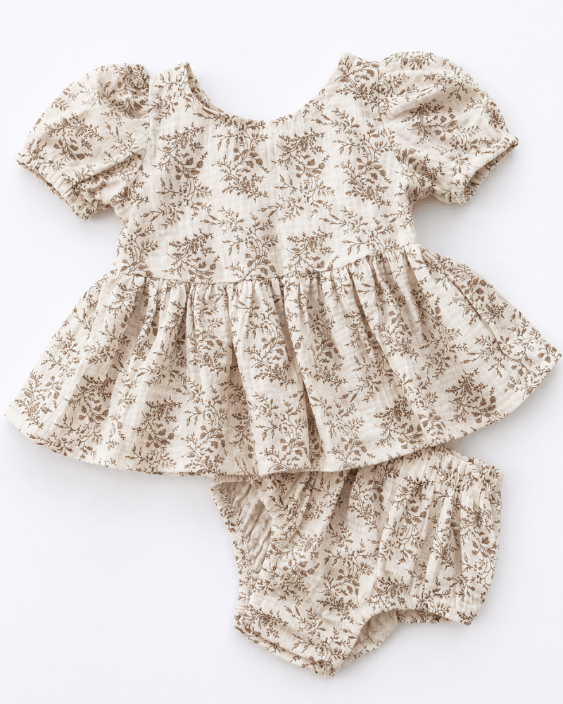 Quinn Bow-Back Top & Bloomer Set - Wisteria Smoke - 4