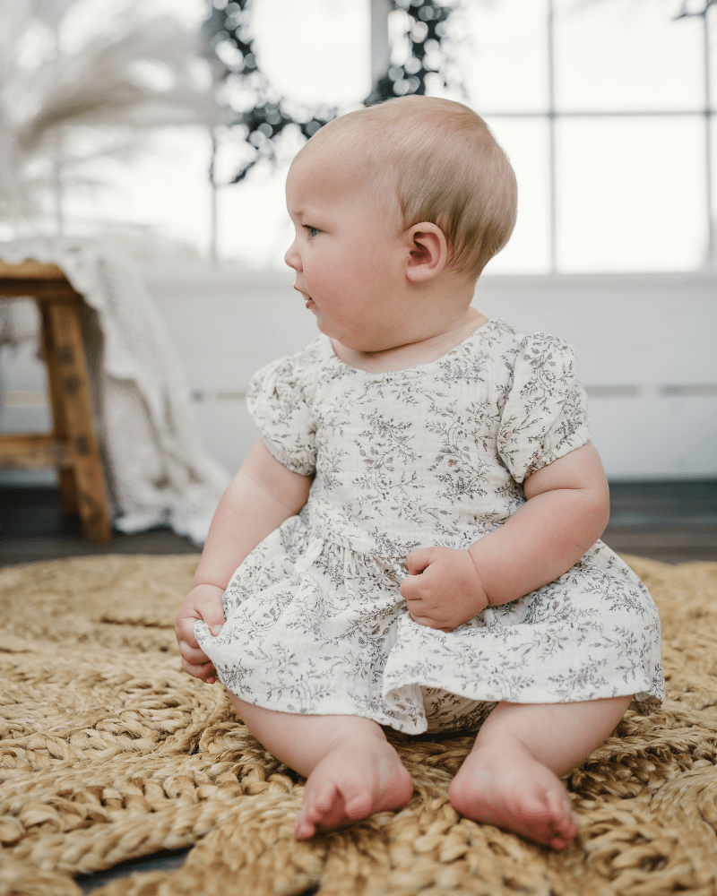 Quinn Bow-Back Top & Bloomer Set - Wisteria Smoke - 7