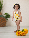 Summer Sunflower Baby Crochet Romper - 5