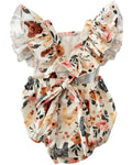Shiloh Ruffle Back Romper - Chickens - 7