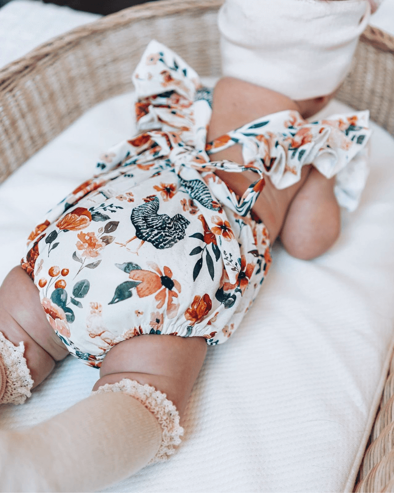 Shiloh Ruffle Back Romper - Chickens - 3