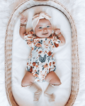 Shiloh Ruffle Back Romper - Chickens - 1