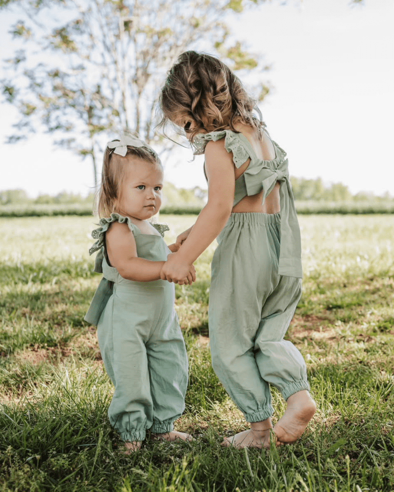 Sloane Bow-Back Jumpsuit - Soft Eucalyptus - 4