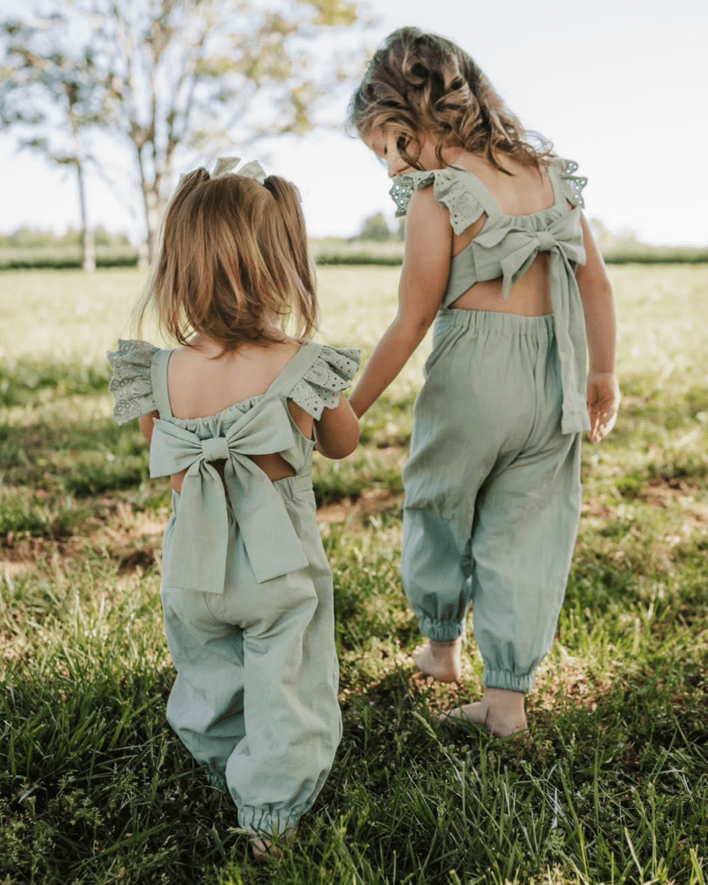 Sloane Bow-Back Jumpsuit - Soft Eucalyptus - 1