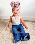 Sophie Denim Bell Bottoms - Dark Wash - 1