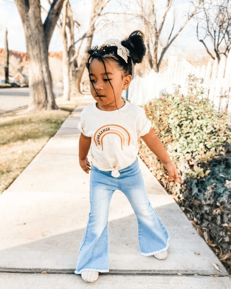 Sophie Denim Bell Bottoms - Light Wash - 3