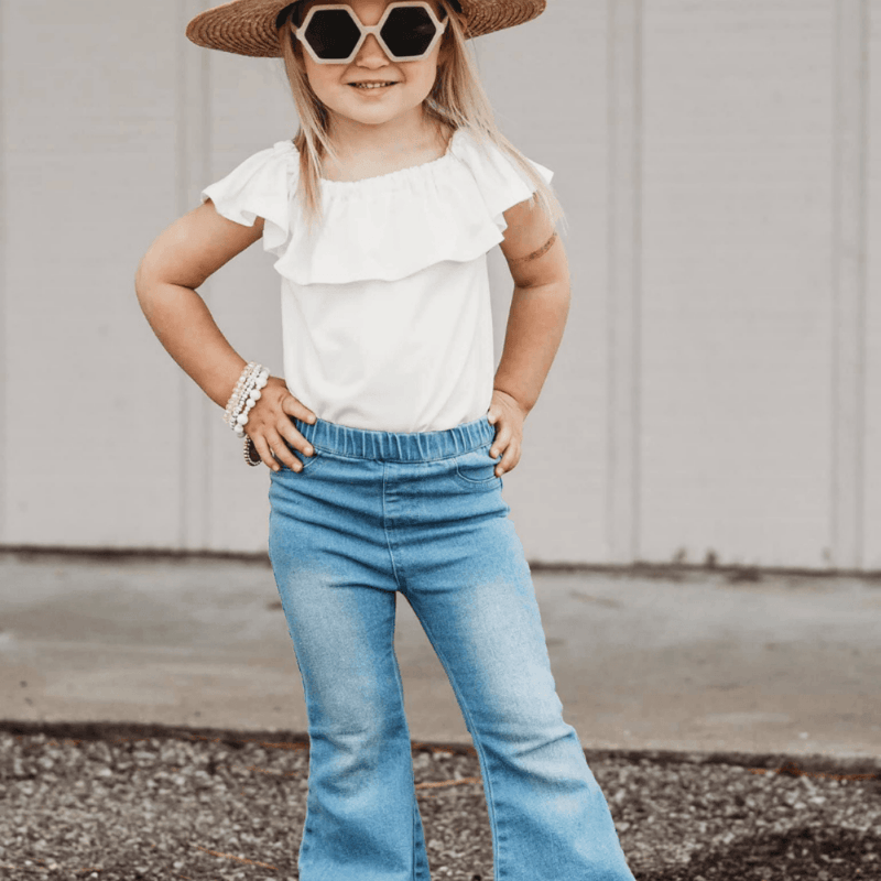 Sophie Denim Bell Bottoms - Light Wash - 9